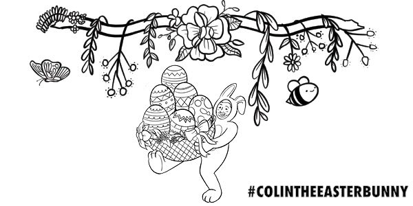 Keep the kids entertained with our #ColinTheEasterBunny colour sheet. Click download