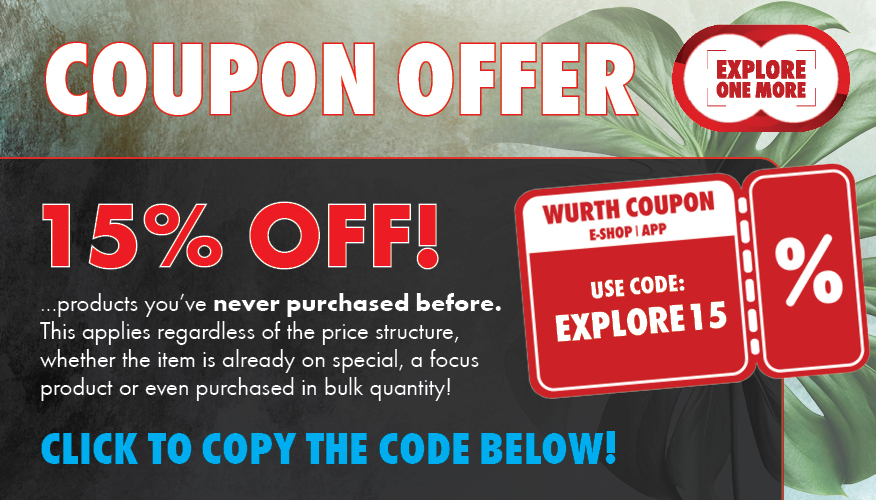 Purchase a product you've never bought before and receive 15% off with the code EXPLORE15